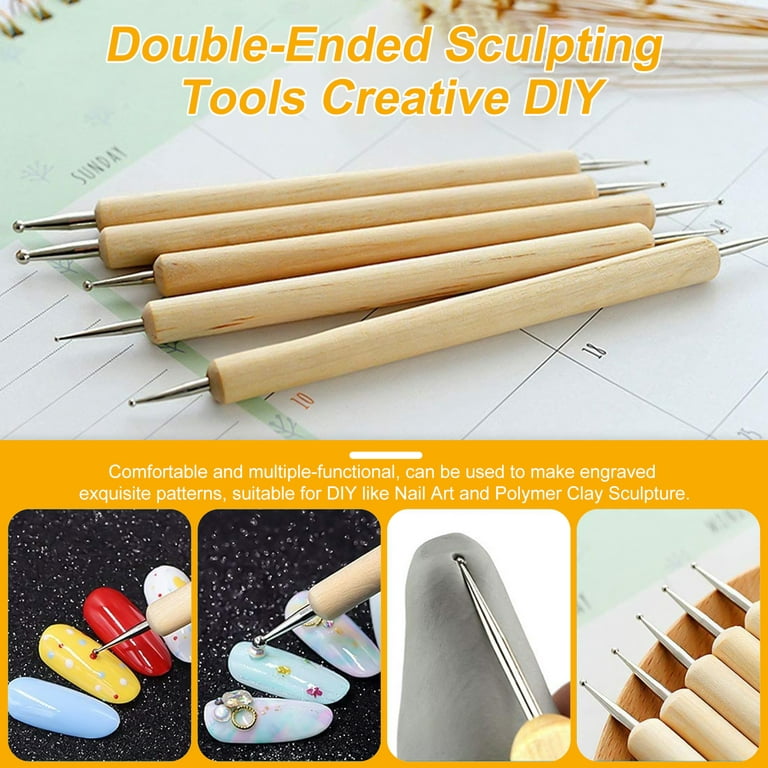24pcs/set Polymer Clay Tools, Modeling Clay Sculpting Tools Set Pottery  Tool kit
