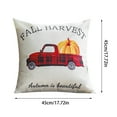 thumbnail image 2 of Embroidered Home Halloween Pumpkin Bat Cushion Back Cushion Pillowcase, 2 of 4