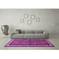 thumbnail image 3 of Ahgly Company Indoor Round Persian Purple Traditional Area Rugs, 4' Round, 3 of 4