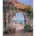 thumbnail image 2 of Withaar, Reint 20x23 Black Ornate Wood Framed with Double Matting Museum Art Print Titled - Beach, 2 of 4