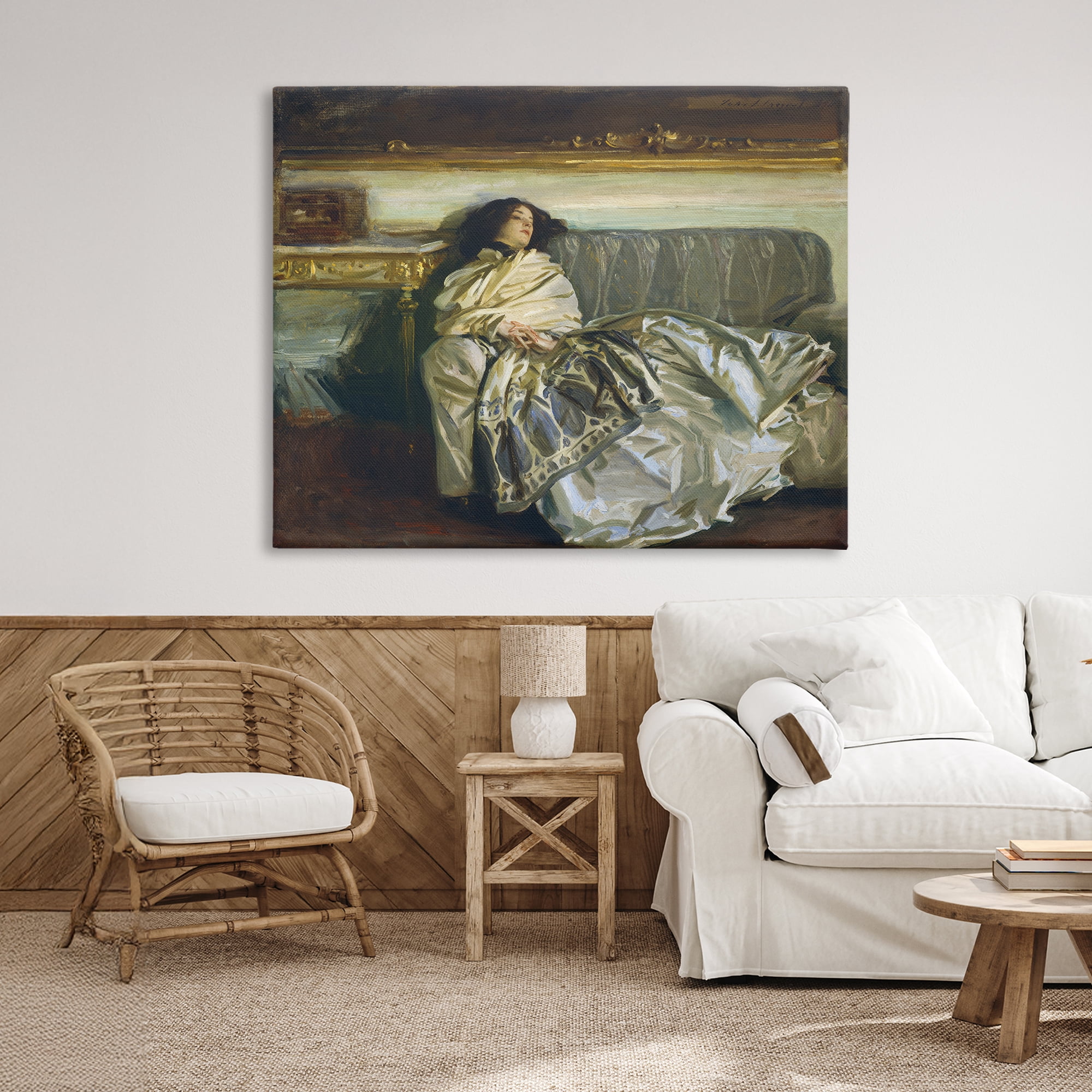 Stupell Industries Restful Woman Classic Canvas Wall Art, design by Lil' Rue