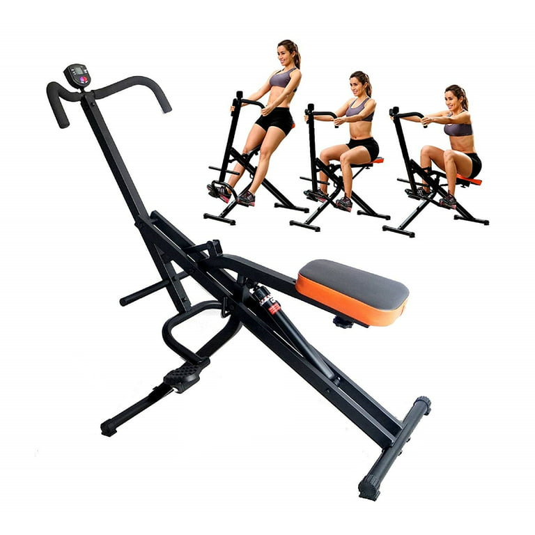 Total Crunch Power Rider AB Cruncher Row Squat Assist Machine, Glute  Workout Fitness Exercise AB Core Toner Abdominal Trainer, Muscle Cardio  Horse