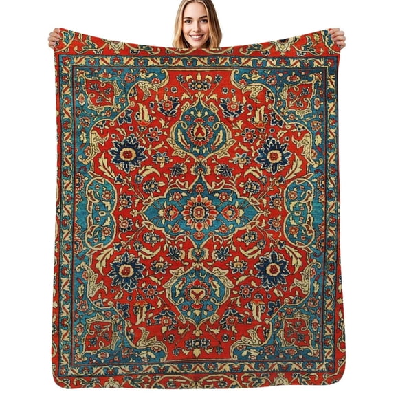 Bohemian style Flannel Blanket Warm Soft Bedding Throws Winter Camping Chair Sofa Bed