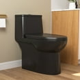 thumbnail image 3 of Ursa 12 in. Rough In 1-Piece 1.1/1.6 GPF Dual Flush Elongated ADA Compliant Height Toilet in Black with Soft Closed Seat, 3 of 11