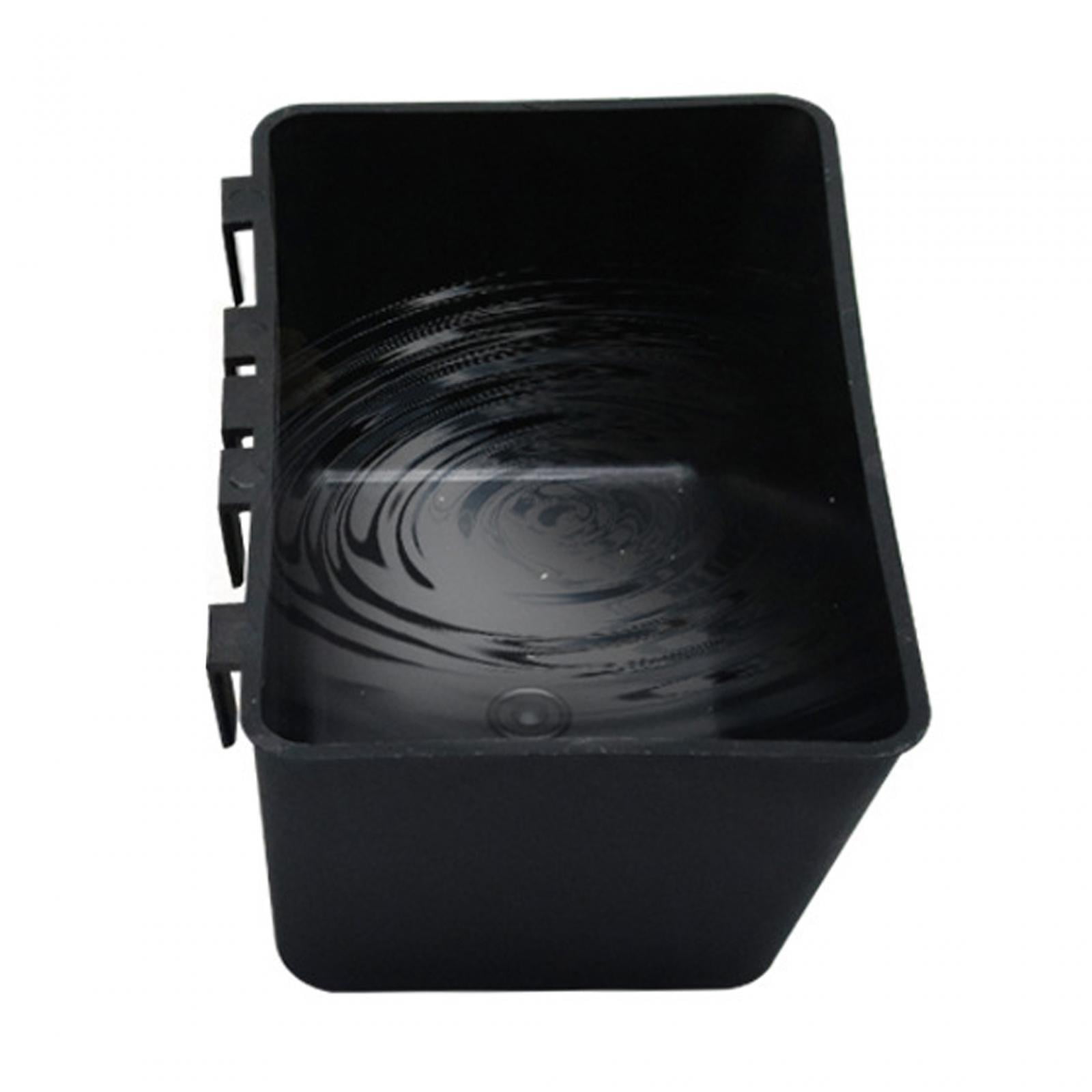 TOOYFUL Hanging Fence Feeder feed Trough Farm s Feeder Chicken Hanging Feeder Feeding Container for Duck Pig Sheep Black