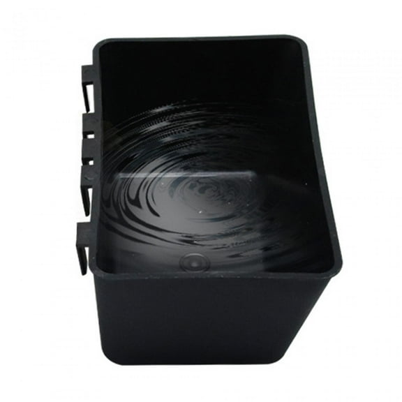 DOLITY Hanging Fence Feeder Feeder Chicken Feeder Bucket for Duck Black