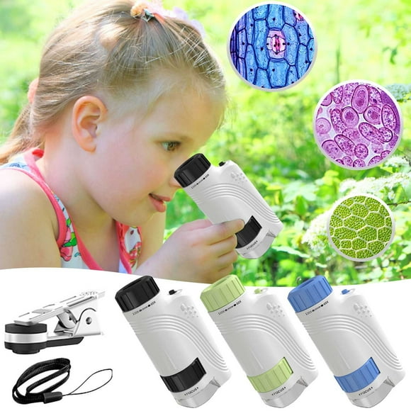 Big Savings! Portable Microscope 60-120X Science Experiment Toy For Primary And Secondary School Students Children's Observation Specimen Sales Today Clearance!