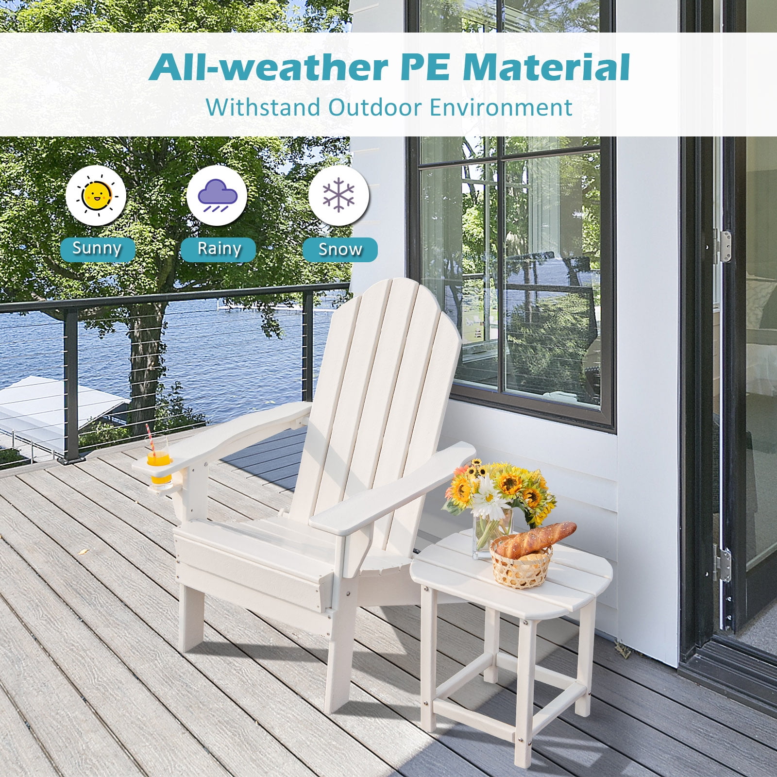 Patiojoy Chaise Adirondack Pliante Extérieure Chaise Adirondack