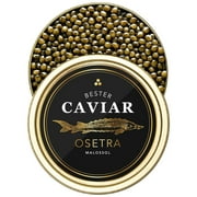 BESTER Premium Osetra Sturgeon Black Caviar - 8.8 oz (250g) - Malossol Ossetra Black Roe