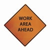 Cortina Safety Products- 07-800-3081 36" Marathon Fluorescent Reflective Rollup, Work Area Ahead
