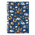 thumbnail image 7 of FORMRS 1-Subject Spiral Notebook 8" x 5" College Ruled 60 Refillable Sheet A5 Hard Cover, Cartoon Mail Truck Pattern, 7 of 7