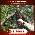 thumbnail image 6 of GPED Mini Chainsaw, 6 inch Portable Electric Chainsaw Cordless, Handheld Chain Saw Pruning Shears Chainsaw for Tree Branches, Courtyard, Household and Garden, Red, 6 of 7