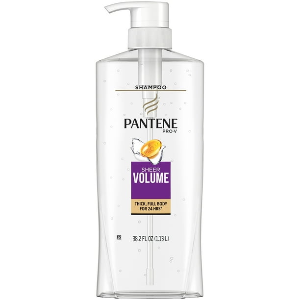 Pantene Pro V Sheer Volume Shampoo 38 2 Fl Oz Pump Walmart Com Walmart Com