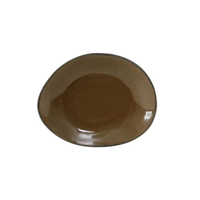 Tuxton GAR-650 A Vitrifié la Plaque d'Ellipse China Roche Rouge - 8.375 Po - 1 Douzaine