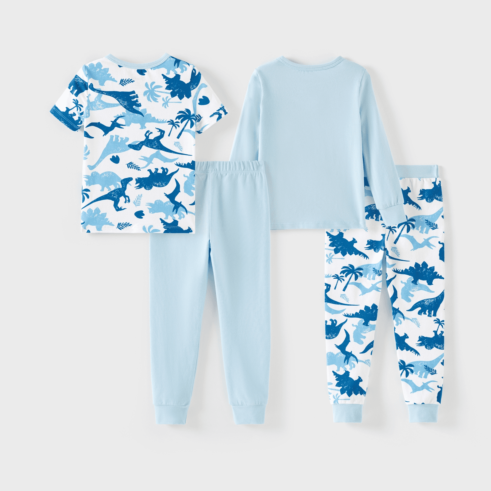PATPAT 4-Pieces Baby Pajama Sets with Organic Cotton, Snug fit Pjs for Girls Boys Toddler Kids, Supersoft & Stretchy Sleeper