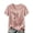 Light Pink, variant on JULMCOMO Womens Breast Cancer Shirts V Neck Pink Floral Print Breast Cancer Awareness Shirts Short Sleeve Casual Comfy Graphic Tees Light pink 2XL