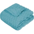 thumbnail image 1 of Cobija para Bebé, Bluelander, de Franela, Diseño de Hexágono Grande, Azul Cielo, 1 of 5