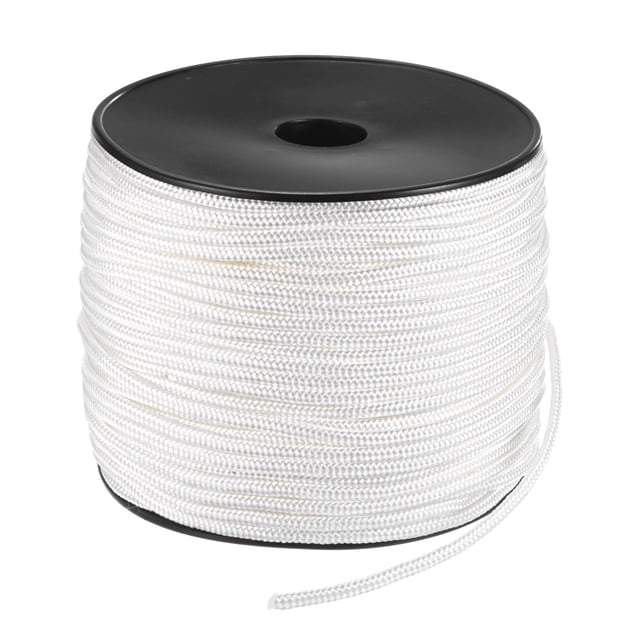 Cuerda de arranque de retroceso Uxcell 5mm 100m Cuerda de nylon para motosierra Blanca