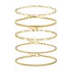 thumbnail image 1 of 5 piezas de tobilleras con cadena delicada para mujer Tobilleras minimalistas para chicas adolescentes Tobilleras de moda para verano para mujer, 1 of 7
