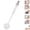 White, variant on Clearance Under $1.26! 1PC 360° Flexible Silicone Bottle Brush, Long Handle Deep Cleaner - Narrow Neck Bottle Cleaning Tool (White, One Size)
