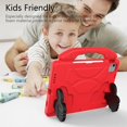 thumbnail image 5 of Dteck Kids Friendly Case for iPad Pro 11” 3rd Gen 2021/ iPad Pro 11” 2nd Gen 2020/2018,Shockproof Protective Case EVA Cover with Handle Stand Compatible with iPad Air 4th Gen 10.9 inch,Red, 5 of 6