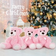 MorisMos 5 Packs Pink Teddy Bears 14 Bulk Stuffed Animals Plush Bear