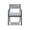 thumbnail image 2 of Benjara Arto 24 Inch Outdoor Dining Armchair Set of 2, Rope Back Cushion, Gray Wood, 2 of 5