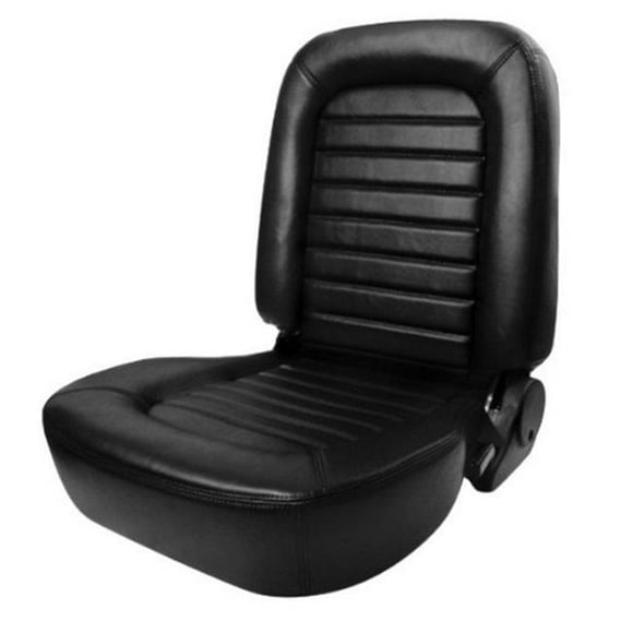 Scat SCA80-1550-51L Siège de Sport Classique Côté Conducteur Dossier Bas Vinyle Noir Sans Appui-Tête