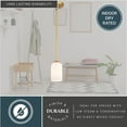 thumbnail image 5 of Shelby Gold Brass Transitional Mini Pendant Ceiling Light White Glass, 5 of 11