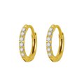 thumbnail image 2 of Minnieouse 2 uds pendientes de aro de acero inoxidable colgante de plata pendiente joyería redonda señoras esposa hermana regalo de moda Ropa, zapatos y accesorios Miscelánea 2.0*10mm dorado Minnieouse AP016826-06, 2 of 6