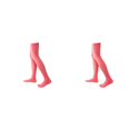 thumbnail image 4 of Sonducket 1 par de calcetines altos hasta el muslo de 52 cm JK, cómodos, antideslizantes, estilo pijo, medias largas hasta el muslo, fiesta, Cosplay, rojo Melon rojo 2piezas Sonducket CBP395165, 4 of 6