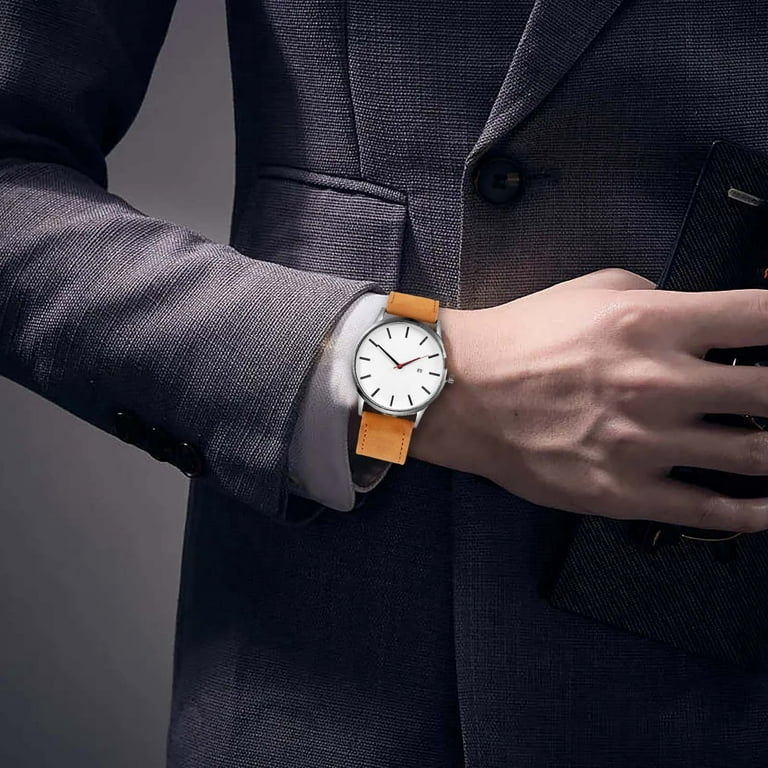 Men s Watch with Velcro Strap Men s Smart Watches Clearance Sale Smart Military Watches Leather Watch Men s Business Fashion Watch With Calendar Display Day Quartz Watch Walmart