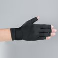 thumbnail image 2 of Fingerless Compression Support Gloves with Adjustable Wrist Strap for Men Women, Soft Stretch Hand Gloves for Office Typing Daily Use, 2 of 5
