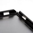 thumbnail image 2 of M&T Displays Opti Snap Photo Picture Poster Frame 8.5x11 inch Black 1" Aluminum Profile Front Loading Wall Mounting, 2 of 6