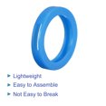 thumbnail image 4 of Uxcell 28mm Silicone Identifier Coding Tags Sleeve Key Cap Rings Cover, Blue 10 Pack, 4 of 6