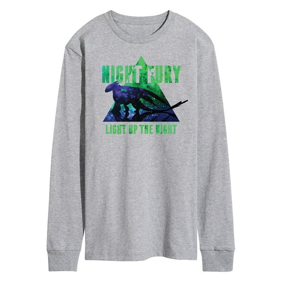 How to Train Your Dragon - Night Fury Light Up The Night  - Men's Long Sleeve T-Shirt