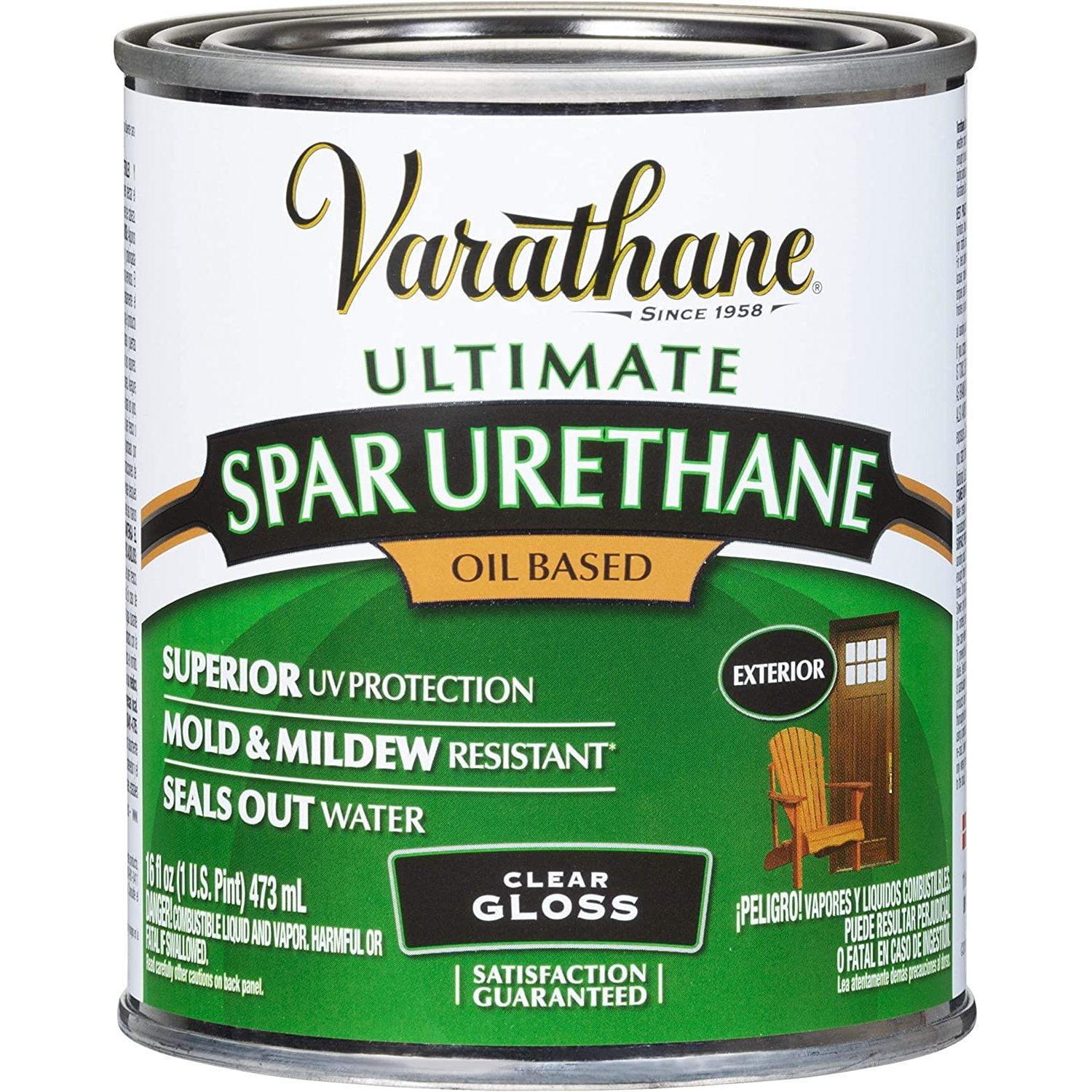 Codllyne Varathane 242181 1Pint Classic Clear Oil Based Outdoor Spar