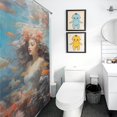 thumbnail image 4 of Mermaid Glitter Fish Scale Girls Waterproof Polyester Quick-Drying Shower Curtain for Bathroom with 12 Hooks, 4 of 6