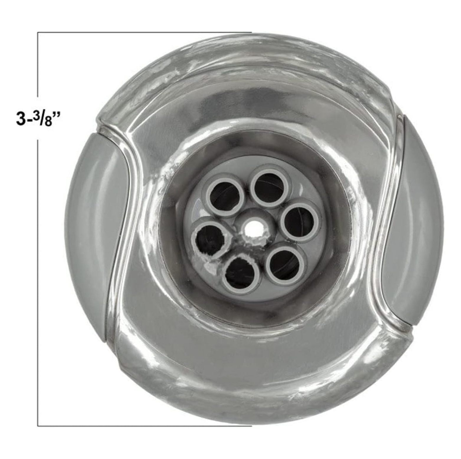 Hot Tub Compatible with Marquis Spas Jet, 7-Port, Stainless/Gray, 3 1/4 Inch MRQ320-6746