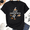 Black, variant on KeHetSoft Women's Grandma Witch Cotton Halloween Graphic T-Shirt
