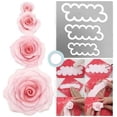 thumbnail image 1 of Juego de cortadores de galletas de rosas para pasteles de 3 tamaños, utensilios para hornear para decorar tartas de mazapán fondant DIY, 1 of 2