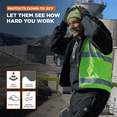 thumbnail image 4 of RefrigiWear Hi Vis Reversible Softshell Vest - Water-Resistant, Insulated, High-Visibility Safety Work Gear, 4 of 6
