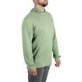 thumbnail image 2 of Realtree Men's Long Sleeve Fishing Hoodie, Performance Hooded Tee Shirt in Neptune Green, Sizes S-3XL, 2 of 9