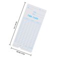 thumbnail image 2 of ELAYARD 100Pcs Attendance Recorder Timecards for Employees Clear Printing Efficient Record Keeping Multicolor, 2 of 6