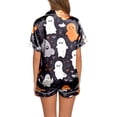 thumbnail image 3 of Fgnfyis Ensemble de Pyjama Décontracté Imprimé pour Femmes et Shorts Pyjama d'Halloween Femmes Navy_004 S, 3 of 6