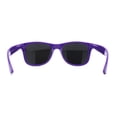 thumbnail image 2 of Classic Iconic Silver Mirror Lens Horn Rim Sunglasses Purple, 2 of 4