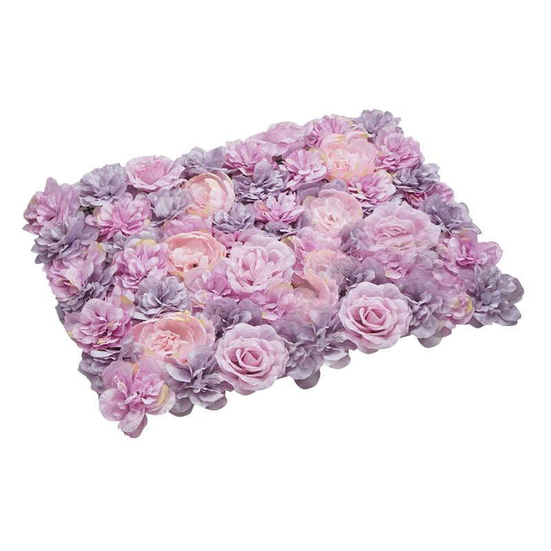 4x Artificial Rose Peony Silk Flower Wall Flower Panels Wedding Backdrop 