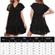 thumbnail image 2 of Vestido De Las Señoras Vestido elegante de verano Moda Mujer Vestidos Europeos para vacaciones (Negro S) Cgtredaw para Mujer Negro T XL, 2 of 8