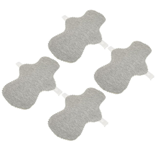 HLONK Protège-Dessous en Tissu Réutilisables pour Femmes 4 Pcs Protège-Dessous en Tissu Graphène Absorption d'Eau Respirant Anti-Fuites Lavable Serviettes Hygiéniques Réutilisables pour Femmes