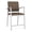Castillo Brown, variant on Newport Reception Waiting Room Healthcare 24.5" Hip Chair / Silver Steel / Blue